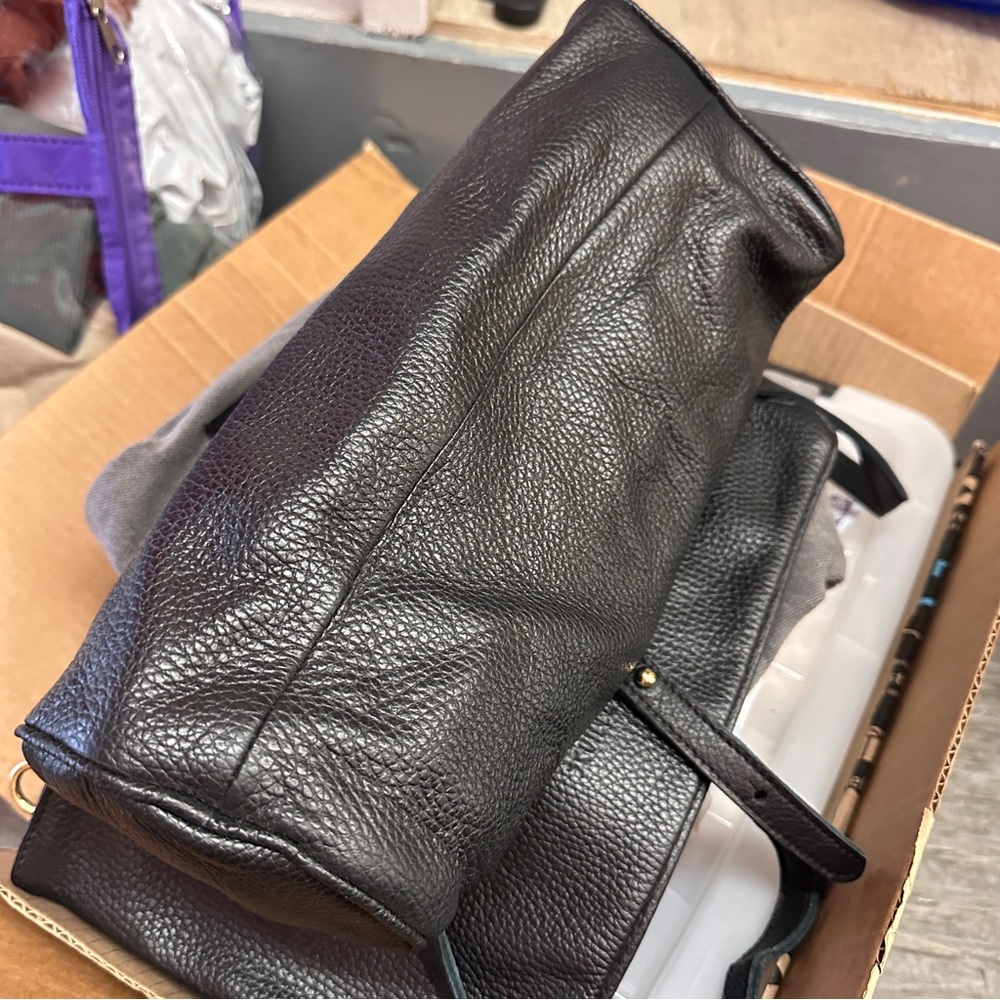 NWT Sevilla Smith Black Leather Crossbody Bag - Picture 9 of 16